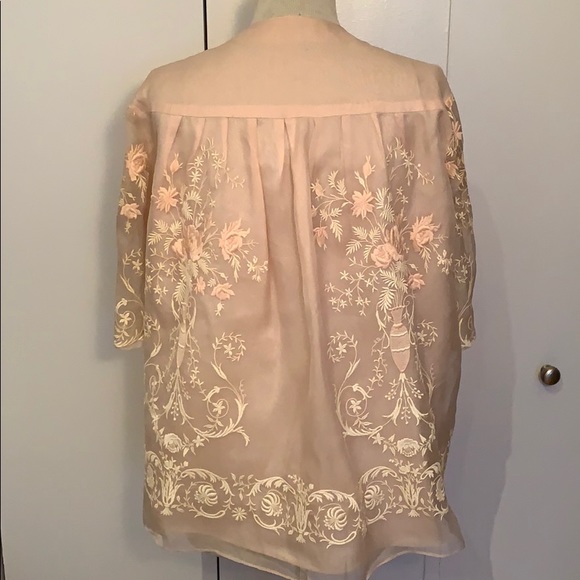 Vintage chiffon liseuse (worn over nightgown) - Picture 5 of 5